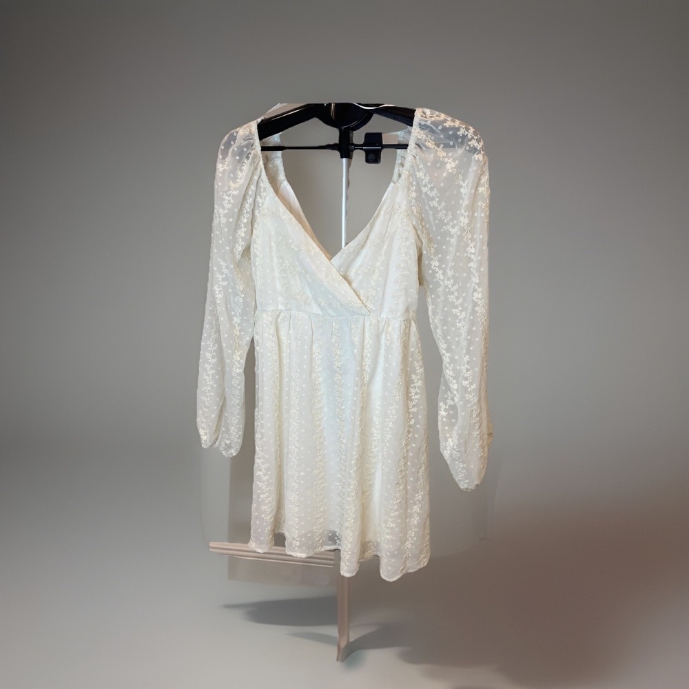Fairycore Miami For Francesca's Size S Womens Lace Long Sleeve  Cocktail Dress